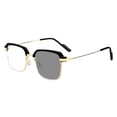 thumbnail image 1 of Gafas de lectura semisín montura en negro y dorado, enfoque automático, alta definición, ligeras y sin montura, para hombre y mujer, cómodas todo el día, portátiles, 1 of 4