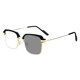 thumbnail image 1 of Gafas de lectura semisín montura en negro y dorado, enfoque automático, alta definición, ligeras y sin montura, para hombre y mujer, cómodas todo el día, portátiles, 1 of 5