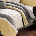 thumbnail image 4 of Riverbrook Home 7 Pc Comforter Set, Queen, Yellow/Gray, Verdugo, Embroidered, Polyfil, 4 of 6