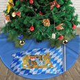 thumbnail image 3 of Christmas Tree Skirt Bavarian-Flag Xmas Tree Skirt Decoration for Home Holiday Party 36", 3 of 6