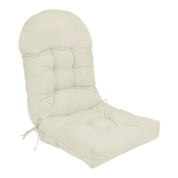 Waterproof Patio Chair Cushion 43.3"x19.7"x4"High Back Chair Pads with 2 Ties Outdoor Cushion