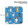 thumbnail image 3 of Disketp Cute Dogs Funny Coasters,6 Pcs Leather Coasters With Holder, Perfect Housewarming Hostess Gifts,Protect Furniture From Water Marks Scratch And Damage, 3 of 9