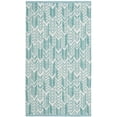 thumbnail image 2 of SAFAVIEH Montauk Rhoda Geometric Area Rug, Aqua/Ivory, 3' x 5', 2 of 5