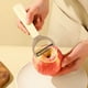 thumbnail image 3 of Herramientas de cocina HWRETIE,pelador de patatas con removedor de ojos,pelador de verduras ergonómico de plástico,herramienta de cocina que ahorra espacio para frutas,zanahorias y pepinos, 3 of 5