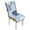 Blue Floral Patchwork, variant on TSOVTHRID Easter Egg Floral Print Quilted Dining Chair Cushion Covers Stretchy Comfy Seat Cushion Slipcovers Removable Armless Chair Covers with Detachable Strap for Easter Decor, Set of 1