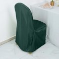 thumbnail image 3 of Efavormart 10PCS | Round Top Hunter Emerald Green Polyester Banquet Chair Covers Linen Dinning Chair slipcover For Wedding Party Event Catering, 3 of 11