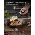thumbnail image 2 of Knife Set, 15 Pieces Knife Sets for Kitchen with Block, Dishwasher Safe Kitchen Knife Set with Built in Sharpener Block, German Stainless Steel Knife Block Set, Black, 2 of 5