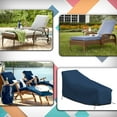 thumbnail image 2 of COVERS&ALL Chaise Lounge Cover, Chair Couch Sofa protector, Patio Pool Garden Lawn furniture, with Air Vents & Drawstrings, 12 Oz Waterproof, UV & Weather Resistant (74" W x 34" D x 32" H, Blue), 2 of 7