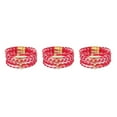 thumbnail image 2 of QualitChoice Bracelet Multi-layers Magnetic Buckle Leather Multi-colored Leopard Print Valentines Day Gifts Bracelets Hand Jewelry Red 3Set, 2 of 6