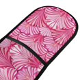 thumbnail image 2 of Dailycode Double Sided Oven Mitt with Loop Heat Resistant Kitchen Long Potholders 7" x 35" Pink Striped Shells, 2 of 6