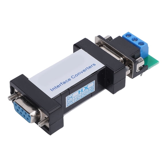 RS232 To RS485 Converter, RS232 To RS485 Serial Converter Adapter 3 Wire Passive Plug and Play Half Duplex 4 Wire Terminal for Industrial
