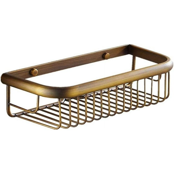 Bathroom Shower Shelf Basket 30 Brass Shower Organizer Antique Brass Wall Mounted
