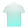 thumbnail image 4 of ohmzyzo Men's Polo Shirts Short Sleeve Moisture Wicking Golf Polos Gradient Color Soft Shirts Fashion Outdoor Stretch Performance Tee Tops Mint Green XL, 4 of 6