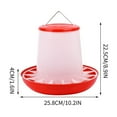 thumbnail image 2 of Plastic Chicken Feeder with Lid and Handle - 1kg to 11kg Capacity, Hanging or Ground Use, 1PC Poultry Feeder Tool for Chicks and Hens, 2 of 3