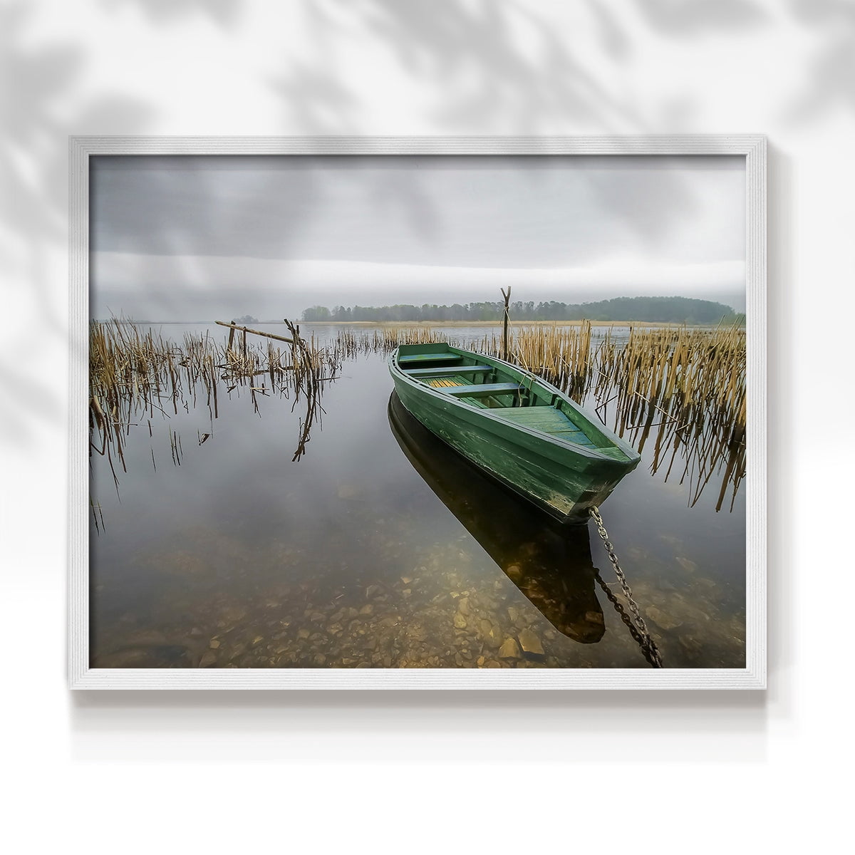 Green One by Mike Calascibetta - Restickable Framed Giclée Print