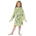 thumbnail image 6 of FORMRS Niños Bathrobe Unisex Hooded Robe Soft Plush Pajamas Sleepwear, Size 4-6T, Cartoon Forest Animals, 6 of 7