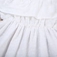 thumbnail image 5 of Bagilaanoe Toddler Baby Girl Summer Dress Off Shoulder Hollow Out Ruffle A-line Dresses 1T 2T 3T 4T 5T 6T Casual Swing Sundress, 5 of 8