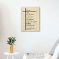 thumbnail image 3 of Bible Verses Christian Wall Decor Framed Canvas Wall Art,Scripture Religious Wall Decor Art Home Decorations For Home Living-Room Bedroom,Inspirational Religious Christian Wall Decor 11x14, 3 of 6