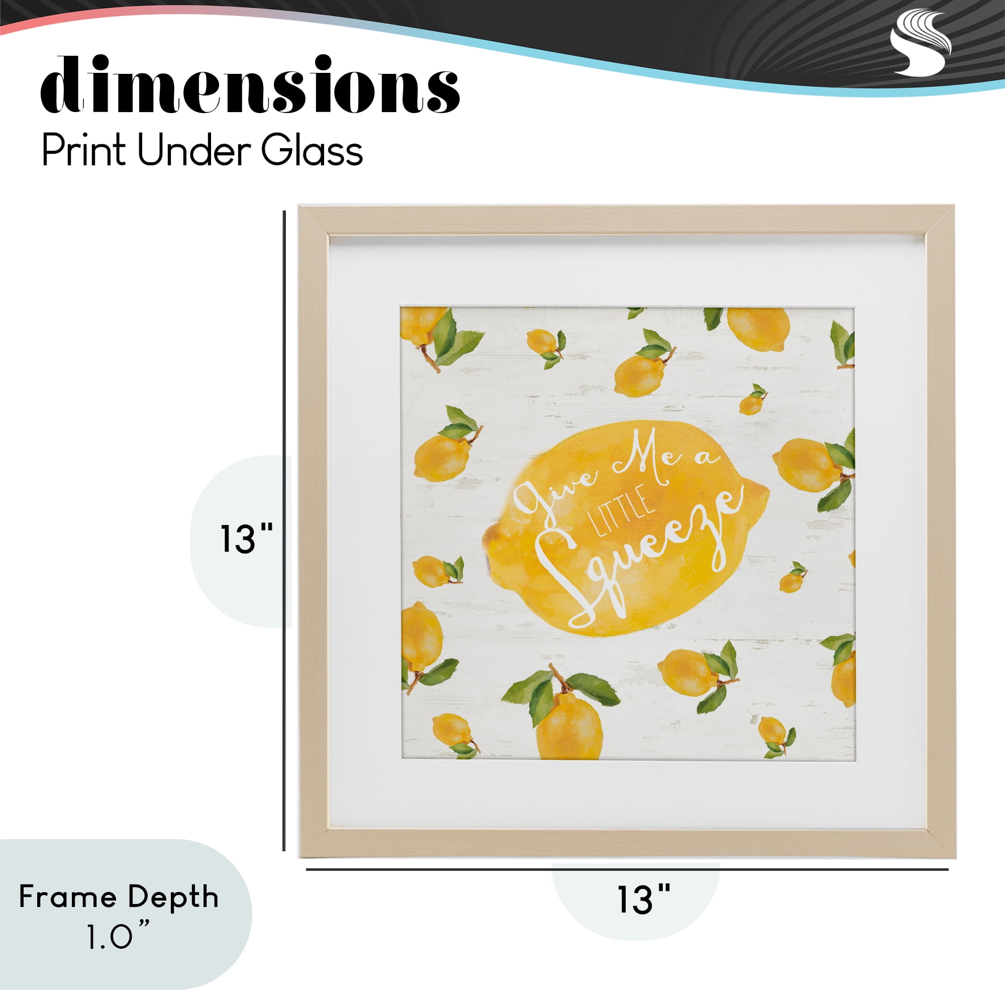 Stupell Industries Give Me A Squeeze Birch Framed Print Under Glass, design by Lanie Loreth