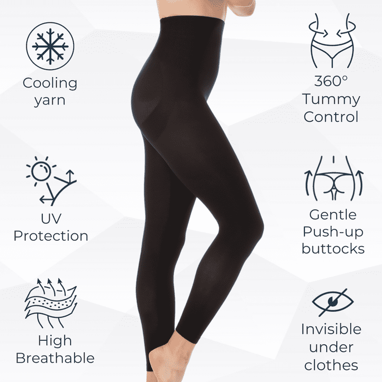 Farmacell Legging De Contention 609B - Effet Gainant & Rafraîchissant (fil NILIT BREEZE) - Taille S à 5XL