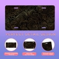 thumbnail image 2 of Smoaffly Topographic Gold Contour License Plate Decorative Car Front, Metal Car Plate, License Plate, Vanity Tag, Aluminum Novelty License Plate for Men/Women/Boy/Girls Car 6×12 Inch, 2 of 5