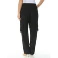 thumbnail image 2 of DKNY $109 Womens New 1270 Black Cargo Casual Pants 12 B+B, 2 of 2