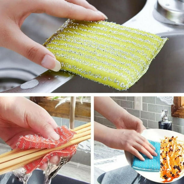 20 X éponge de nettoyage mousse vaisselle pot à laver nettoyant brosse  tampon de nettoyage cuisine 
