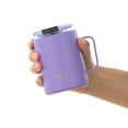 thumbnail image 2 of JoyJolt Vacuum Insulated Tumbler with Lid & Handle - 12 oz - Purple, 2 of 8