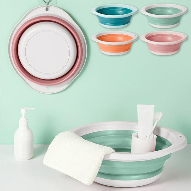 Lavabo plegable para acampada y residencia - Fregadero portátil de gran capacidad para vajilla, cocina y uso exterior