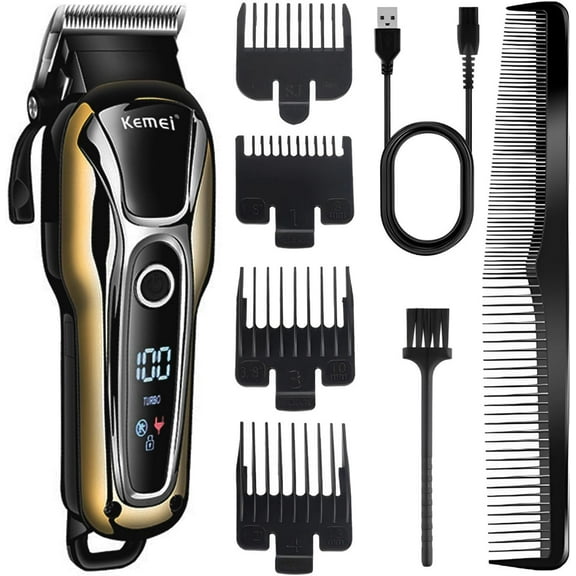 KEMEI Hair Clippers for Men Trimmer for Men Professional Hair Trimmer Beard Trimmer Barber Hair Cut Grooming Kit Machine Cordless Quiet.KM-1990