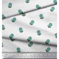 thumbnail image 3 of Soimoi Poly Georgette Fabric Leaves & Floral Block Print Fabric by Yard 42 Inch Wide, 3 of 3