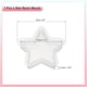thumbnail image 2 of Uxcell Molde de Resina en Forma de Estrella de Cinco Puntas de 3.5 Pulgadas para Fundición de Resina Epóxica, Blanco, 2 of 5