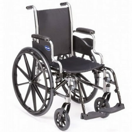 Invacare - Veranda Manual Wheelchair - 16" x 16" Desk-length Arms Swingaway legs - Black