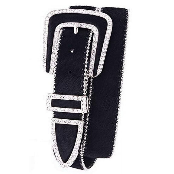 Nomad Creek Women's Rhinestone Studded Leather Belt