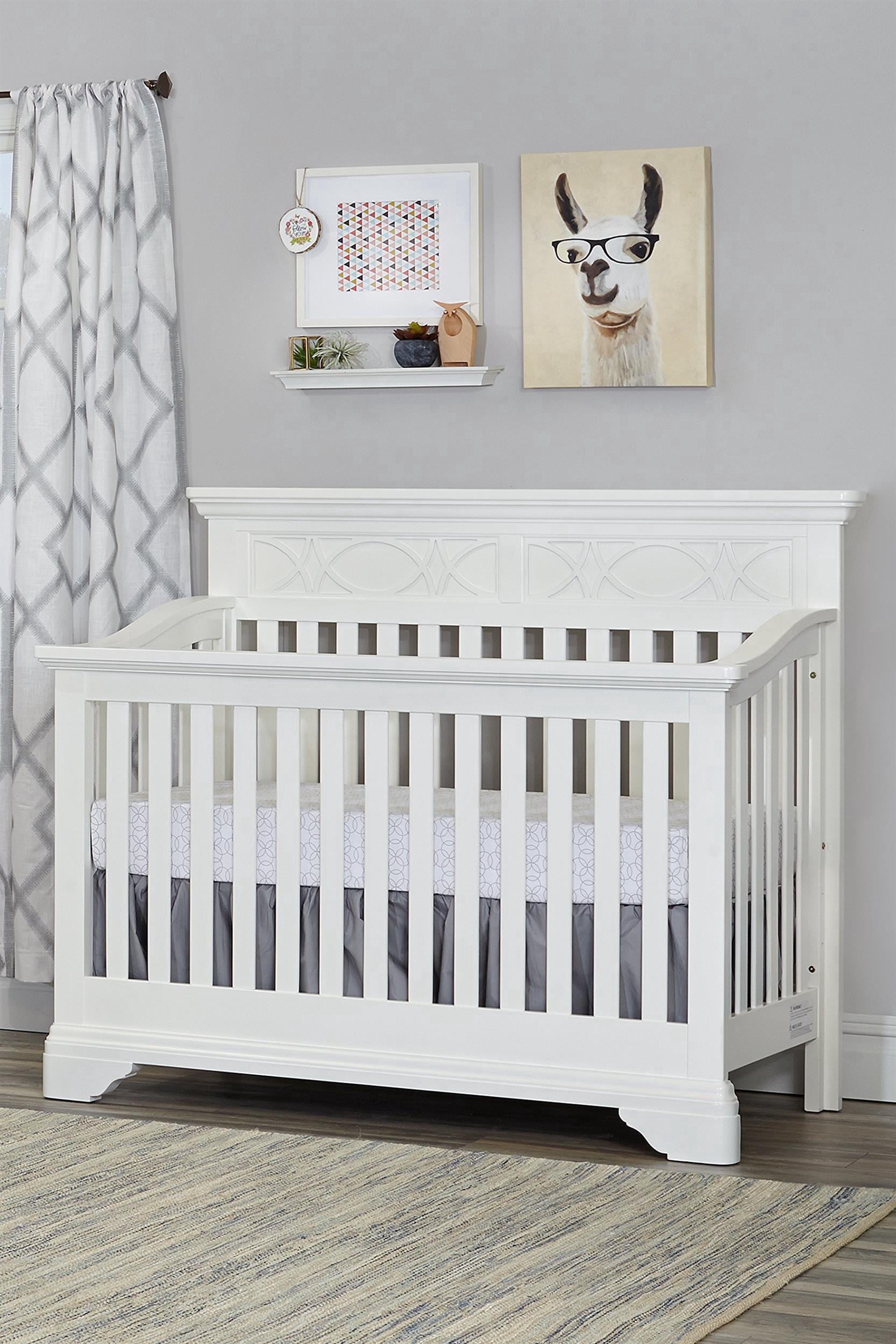 Suite Bebe Haven Hill 4-in-1 Convertible Crib White Lace
