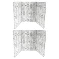thumbnail image 1 of 2pcs Household Oil Splatter Guards Cooking Bench Baffles Gas Stove Baffles (white), 1 of 3