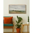 thumbnail image 5 of Drsoum Vintage Wall Art White Clouds Over Vast Grassland Landscape Painting Retro Meadow Scenery Farmhouse Kitchen Living Room Decor 8x16in Natural Framed, 5 of 7