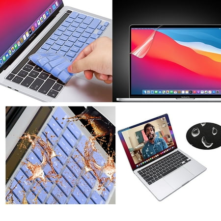 Techprotectus - Compatible with MacBook Pro 14 with M3/M2/M1 Pro/MAX case 21-2023 with Touch ID (Model: A2918 A2992 A2779 A2442) - Blue