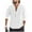White, variant on qucoqpe Men's Summer Linen Pullover Tops Trendy V Neck Pleated Front Loose Fit Long Sleeve Tee Shirts