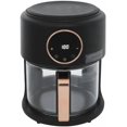 thumbnail image 1 of 3.8 Quart Air Fryer with 8-1 Preset Cook Modes, 360° Viewable & Touch Screen, Transparent Fry Bowl, 1200w Air Fryer Roaster, Nonstick, 176-392°F, 60 Min Timer, Suitable for Home Kitchens (Black), 1 of 12