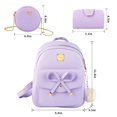 thumbnail image 2 of Mochila Aogist Minibolso de piel con 3 piezas para mujer, 2 of 8