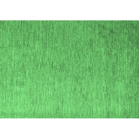 Ahgly Company Indoor Rectangle Abstract Emerald Green Modern Area Rugs, 5' x 7'