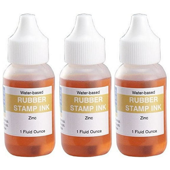 Infusion Stamp Ink Refill, 1-Ounce, 3-Pack, Zinc