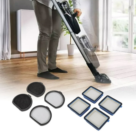 Vacuum Cleaner Filters Kit, Perfect Fit Dust Filtering Vacuum Cleaner Replacement Filters 4 PCS ABS Silicone for Maintain