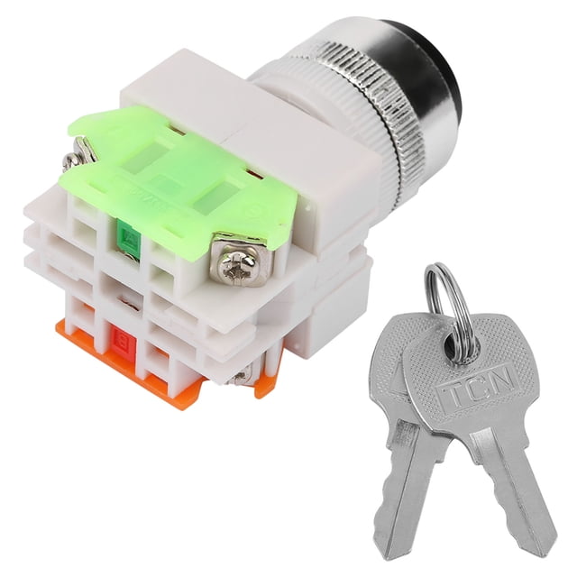 Interruptor con llave, interruptor giratorio con llave de 2 posiciones Interruptor giratorio con llave construido para precisión