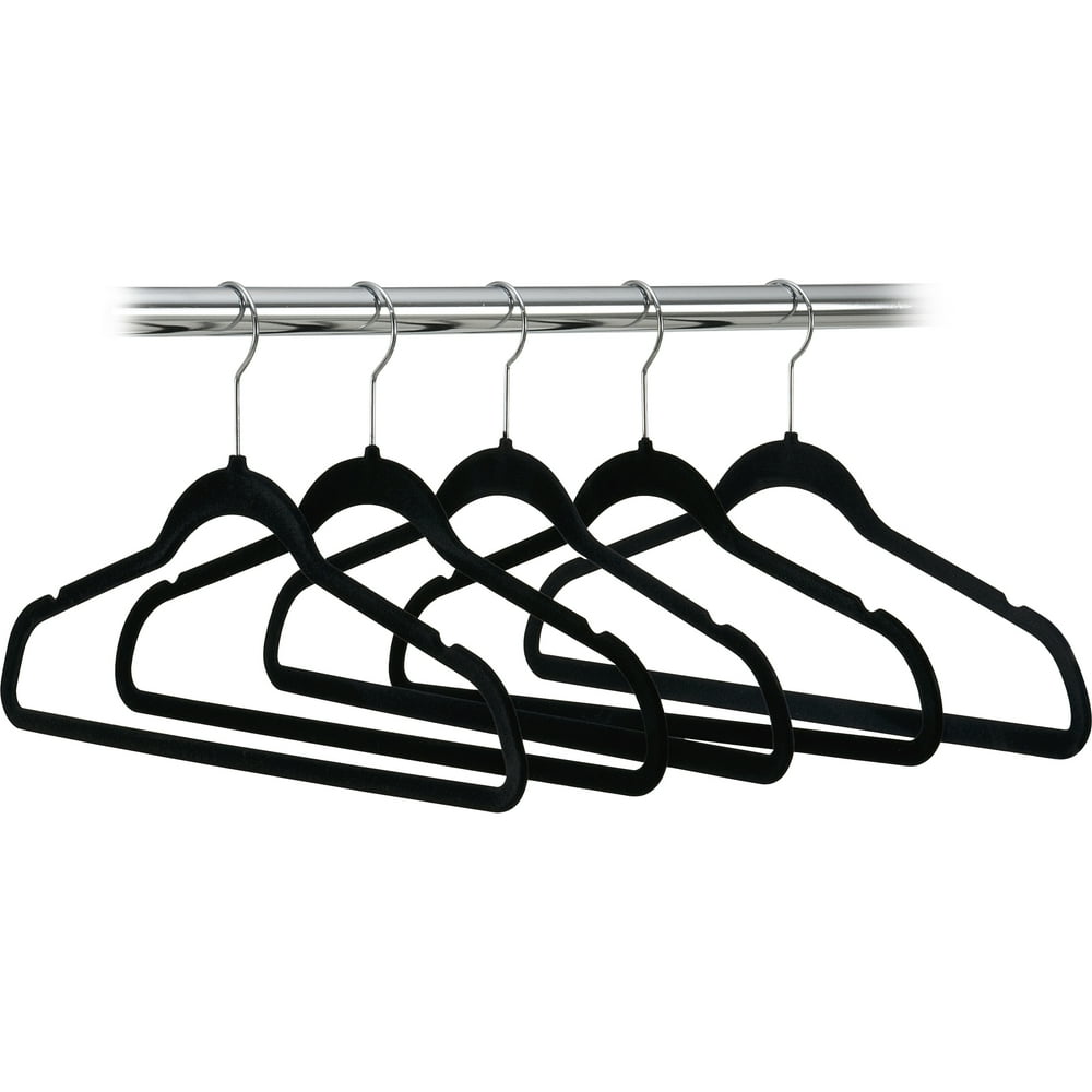 Discontinued Better Homes & Gardens Velvet Suit Hangers 30 PK Black