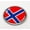 Plastic Bezel, variant on Norway Flag Car Emblem Badge – Plastic Bezel
