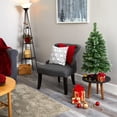 thumbnail image 3 of Nearly Natural 3ft. Wisconsin Slim Snow Tip Pine Artificial Christmas Tree with 50 Clear LED Lights, 3 of 7