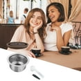 thumbnail image 2 of 304 Stainless Espresso Pods Accessories Refillable Coffee Pods with Integrated Spoon Brush and Sealing Lid, 2 of 7