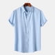 thumbnail image 1 of pstuiky camisetas de hombre, Camisa hawaiana informal de manga corta con cuello vuelto y botones para hombre camisas casuales para hombre l, 1 of 9